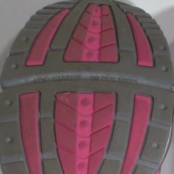 Upcycled Pink Tie Dye Hearts Graphic Love to Run Cross Trainer Running Shoes 6.5 - Picture 7 of 11